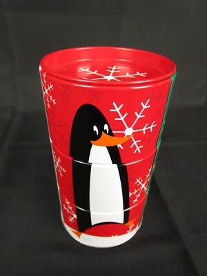 3 Section Rotating Christmas Puzzle Candy Tin - Snowman, Penguin  & Santa