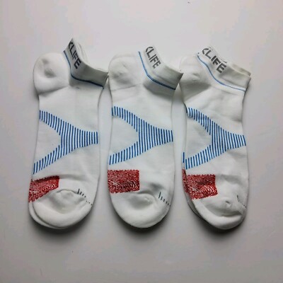 Voxx Life Stasis Neuro Socks No Show Lot Of 3 Pairs Size L (Men's 9.5-12.5)