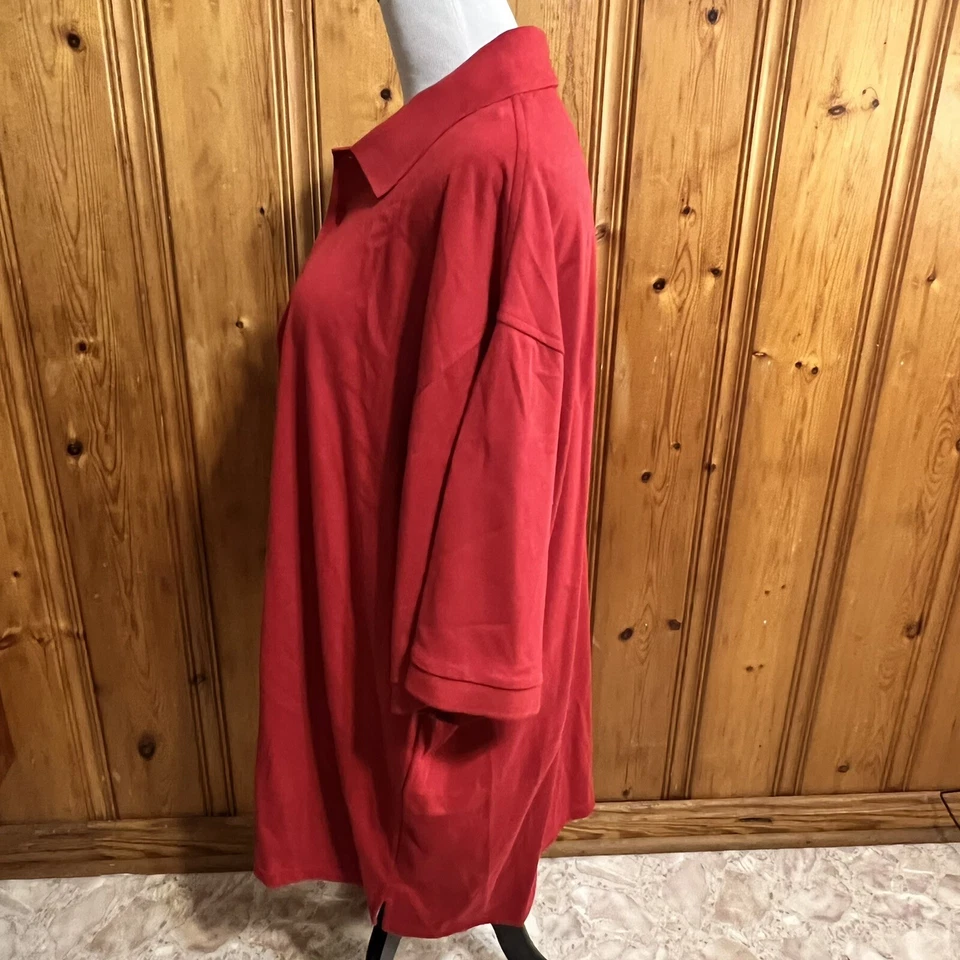 Zorrel Cotton Blend 3xL Short Sleeve Red Polo Dri-Balance - Image 3 of 4
