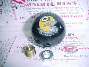 Green Bay Packers Helmet Logo Custom Shift Knob Car Truck Black Pearl Ebay