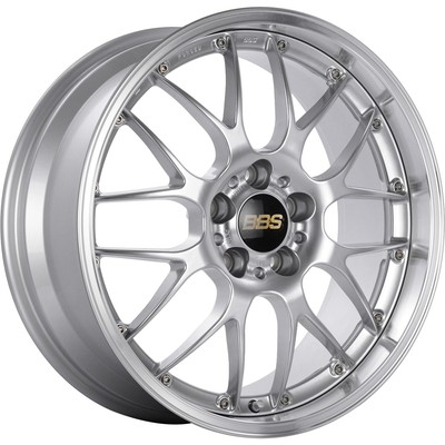 BBS RSGT 18x8.5 ET 15 5x120 HB 82 Diamond Silver Diamond Cut Machine Wheel/Rim