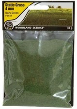 Woodland Scenics  New 2024  Static Grass  Dark Green  4mm  FS617