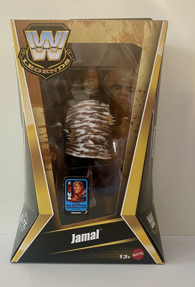 WWE Legends Elite Collection Series 23 JAMAL 6” Wrestling Action Figure NEW!
