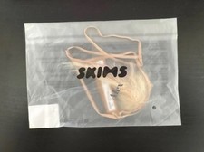 SKIMS FAUX HAIR MICRO STRING THONG Clay Blonde Straight SMALL IN HAND  