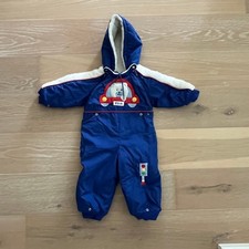 Vintage London Fog Bunting Snowsuit Blue 18 months