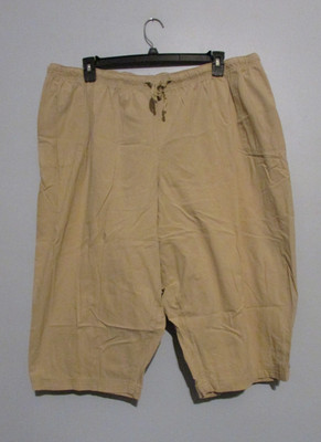 Womens White Stag Beige Capri Pants Plus Size 4X  Inseam 18'' EUC!!!