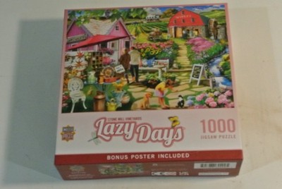 Master Pieces Stone Mill Vineyards Lazy Days Puzzle 1000PCS Antique Shopping New