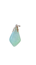 Vintage Green Gemstone Pendant – Organic Crown Setting