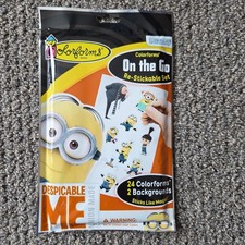 Despicable Me Colorforms Re-Stickable Stickers Minions Gru Illumination Kids