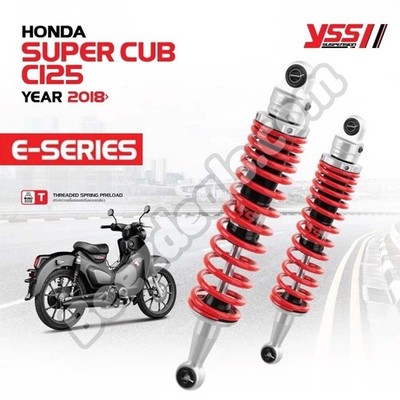 Honda Super Cub C125 YSS Shocks Absorber Adjustable E-Series Red JA48 JA58 JA71