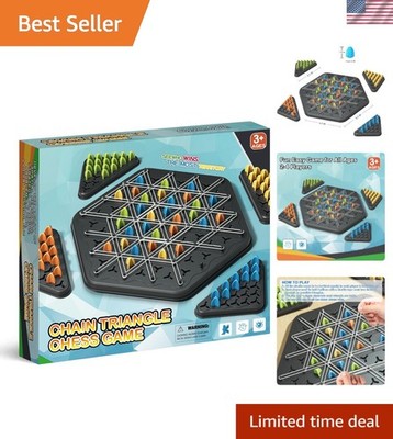 Geometric Chain Triangle Chess: Engaging Strategy Game for Kids & Adults alike