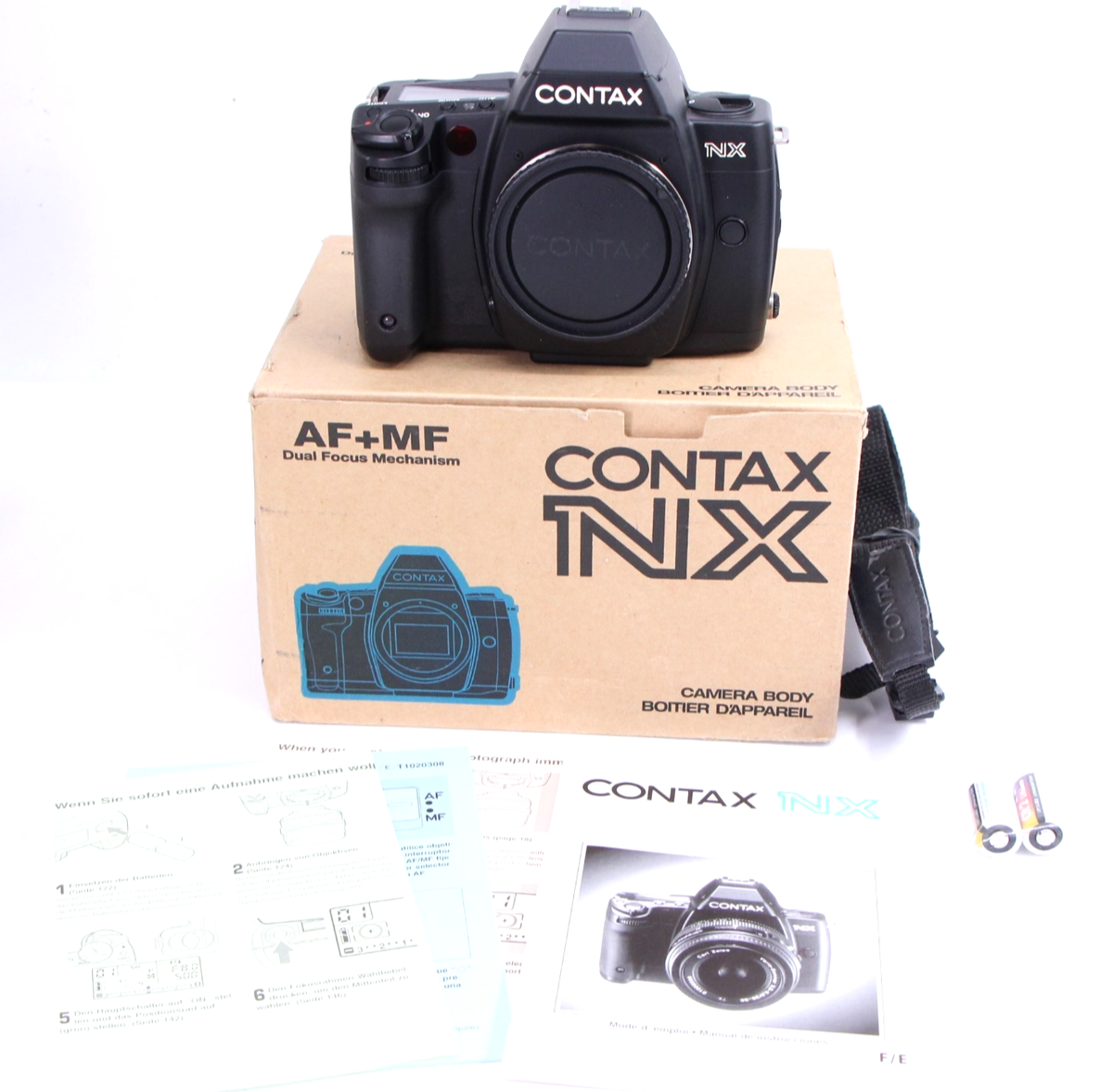 Contax NX AF Film Camera SLR Body N Mount 35mm Kyocera Box Works