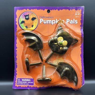 Pumpkin Pals Bat Pumpkin Dress-up Character Decor Halloween Vintage