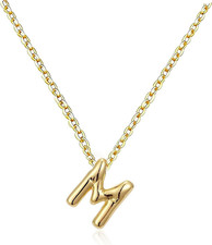 Personalized Gold Initial Necklace - Trendy Gift for Teens  Women