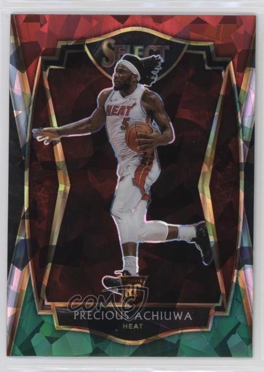 2020 Panini Select Red White Green Cracked Ice Prizm Precious Achiuwa #193 12qv