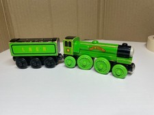 Thomas Wooden Railway Flying Scotsman LNER Tender Train 1999 Played Condition