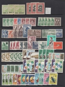 Papua New Guinea 1917 - 1991 MH / MNH Accumulation 3 Pages CV $203