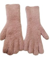 One Size Pink Warm Unisex Gloves