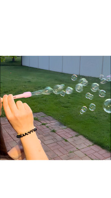 Viral Bubble Stream Maker Wand Giant Bubble Blower Summer Outdoor Toy