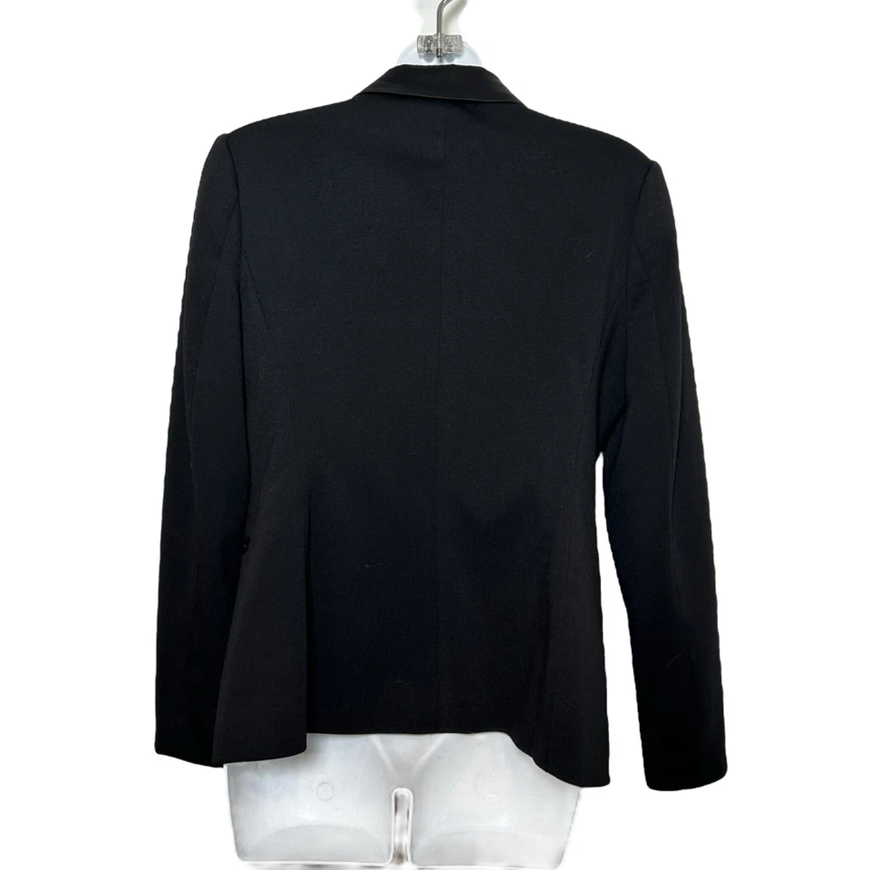 Badgley Mischka 无尾服西装夹克 吸烟夹克 尺寸 4 正式结构缎面 — 第 3/4 张图片