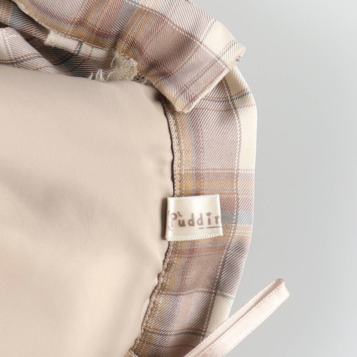 Vintage Pudding Bear Check Pattern Pleated Mini S… - image 3