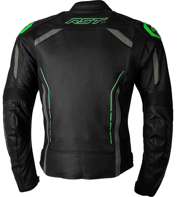 RST S1 Leather Black Grey Green, photo 2 of 6