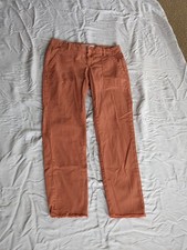 Frank  Eileen Blackrock Pants Raw Edge Sz 4 Orange 29X26