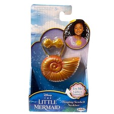 New Disney The Little Mermaid Ariel Singing Seashell Necklace Lights Sounds