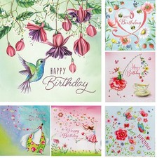Nina Chen*Postkarte*14x14Happy BirthdaySchrif...