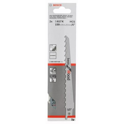 Bosch Säbelsägeblätter S 617 K Basic for Wood 2608650616 2 Stück -inkl. DHL