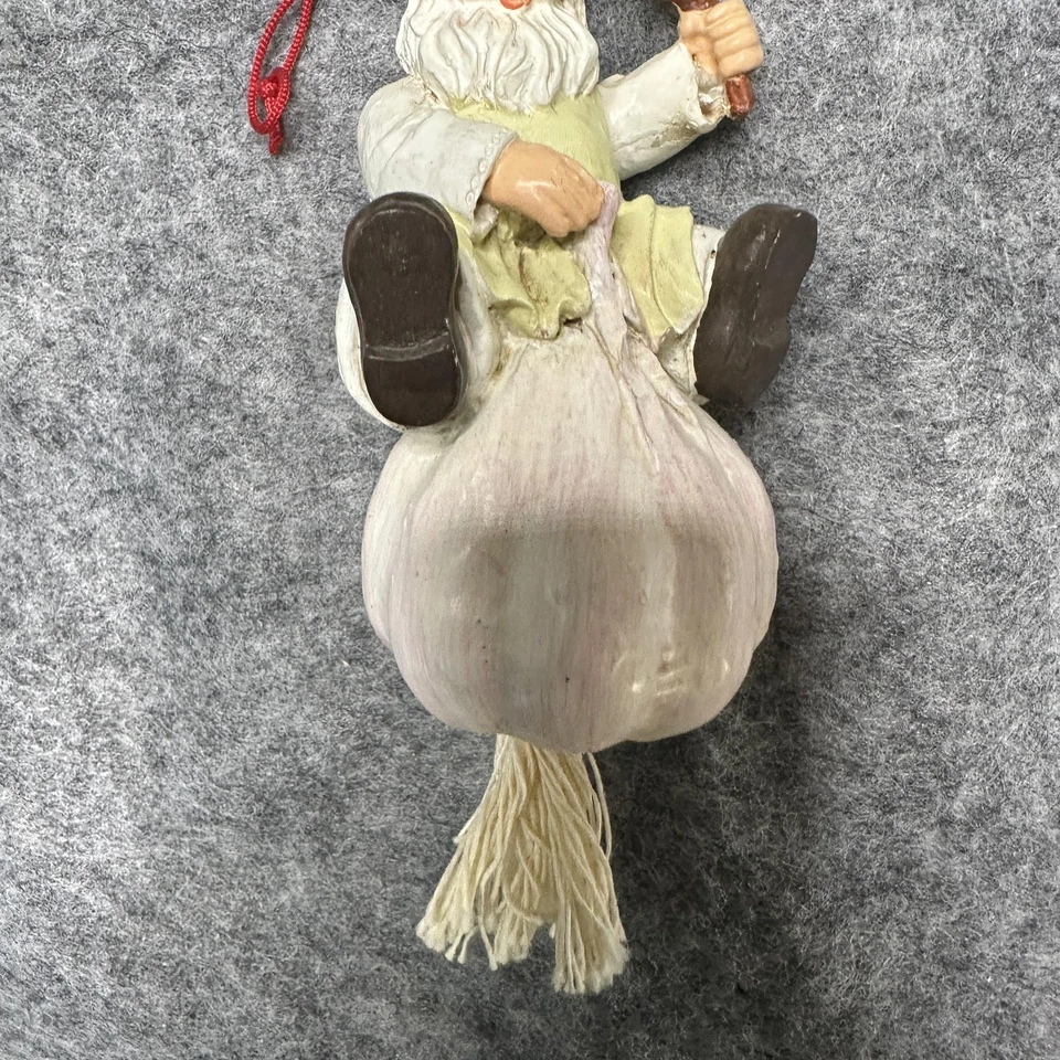 Шеф-повар чеснок украшение вися кухни декор смолы Санта шеф-повар Рождественская фигурка - Изображение 4 из 4