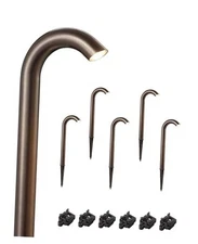  Low Voltage Landscape Lighting, 3W 3000K 200LM Bright LED Pathway Bronze