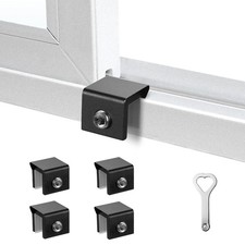 PINGXNG Window Locks for Up and Down Windows 4 Pack Window Stopper Sliding Wi...