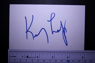 POP/ROCK Musician KENNY LOGGINS AUTOGRAPH INDEX CARD