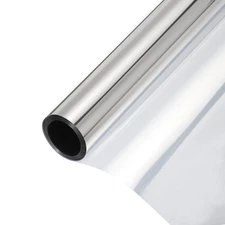 Reflective Window Film One Way Daytime Mirror Privacy Film,Silver 29"x13'