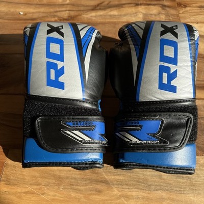 Boxhandschuhe kinder 4 oz von ROX in schwarz-blau-silber
