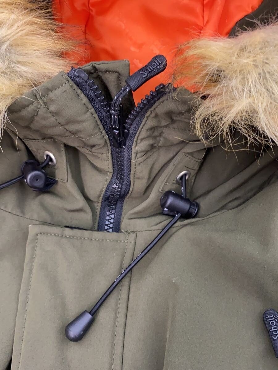 Schott Down Jacket M Polyester Khaki - image 9