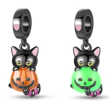 Feather Ladybird Mom Birthday Safety Chain Spacer Lucky Horseshoe Bead Pendant 9