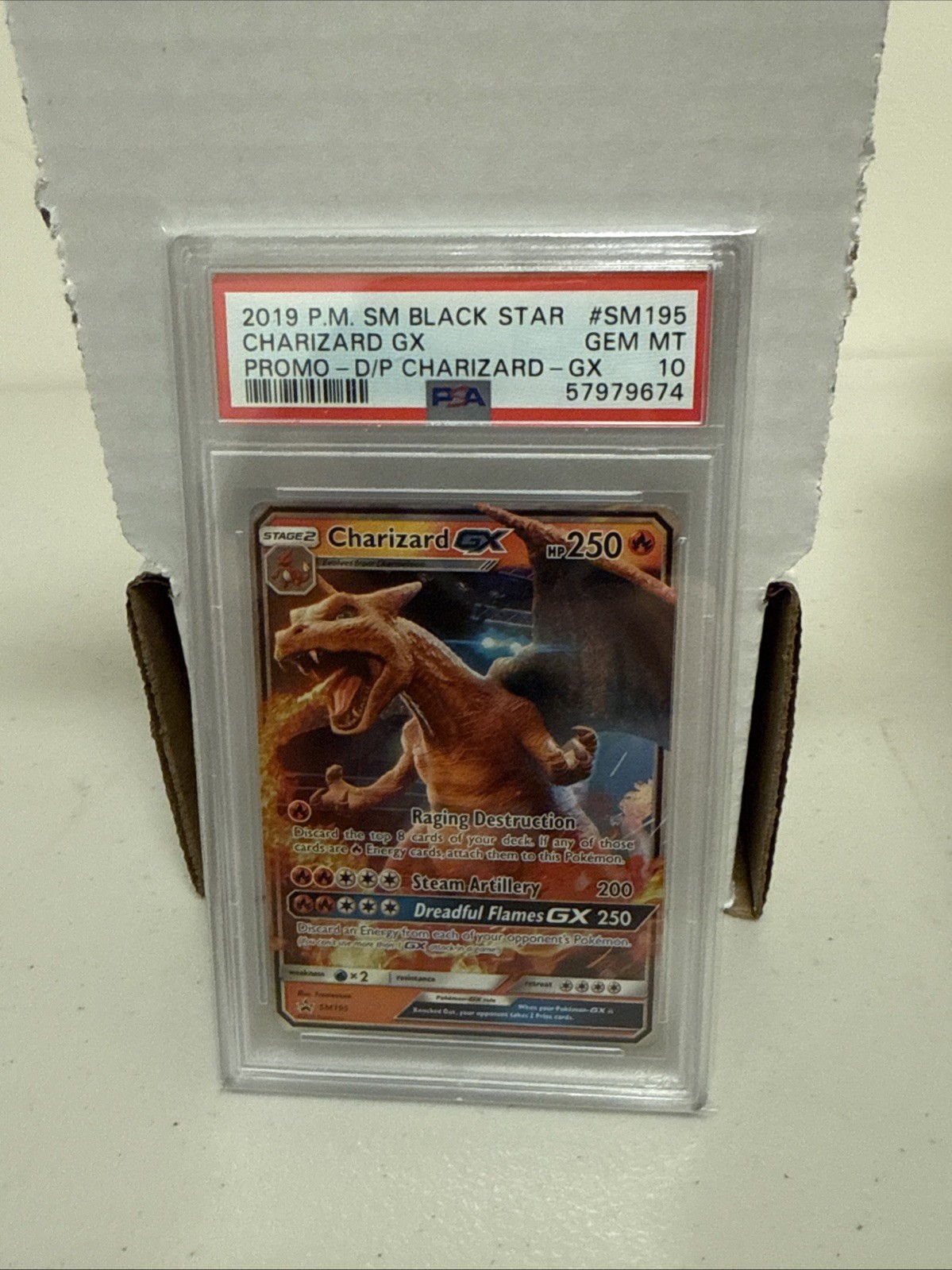 PSA 10 Charizard GX Detective Pikachu Holo 2019 Black Star Promo SM195 Pokemon