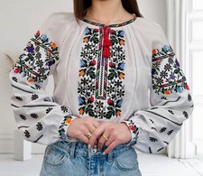 Woman Vyshyvanka Ukrainian embroidered blouse Embroidery clothers XS-XXXXXL