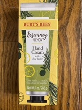 Lot Of 3 - Burt's Bees Rosemary  Lemon Hand Cream with Shea Butter 1oz