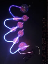 rare gas geissler neon high voltage vacuum tube uranium ampule for tesla coil