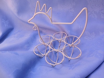 Vintage Metall Eierhalter hält 7 Eier Kapazität Eier Aufbewahrungsbox