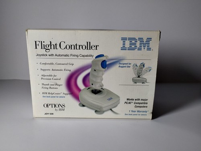 #ad IBM Flight Controller Joystick JOY 539 Used In Box With Instruction Booklet. C $27.55