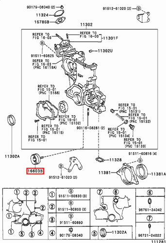 Genuine Lexus LX450 FZJ80 1FZ 4.5 Petrol Alternator Fan Drive Belt Idler Pulley - Picture 6 of 8