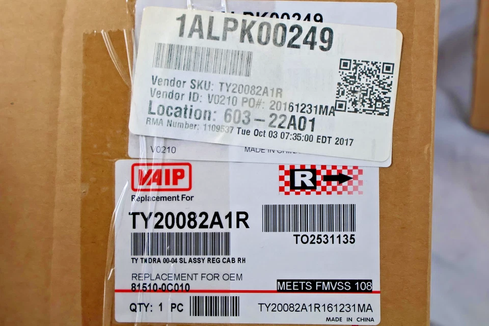 Par de luces de giro/marcadoras para conductor y pasajero Toyota Tundra 2000-2004 Foto 4 de 4