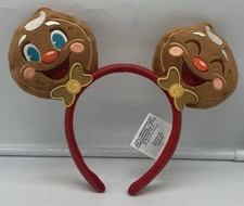 Disney Parks Gingerbread Man Mickey Mouse Ears Headband - FREE SHIPPING