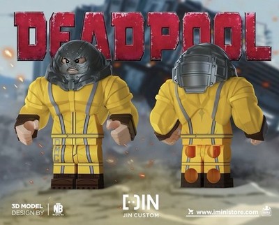 Jin Custom Marvel Deadpool 2 Movie Juggernaut Custom Minifigure Set