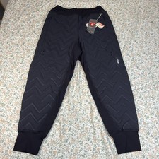 Free People Movement Gettin Lost Packable Pants Black Chevron Quilted Medium NWT