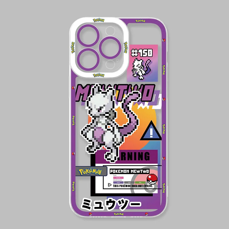 Pokemon Mewtwo Greninja Rayquaza iPhone Case 17 16 15 Pro Max